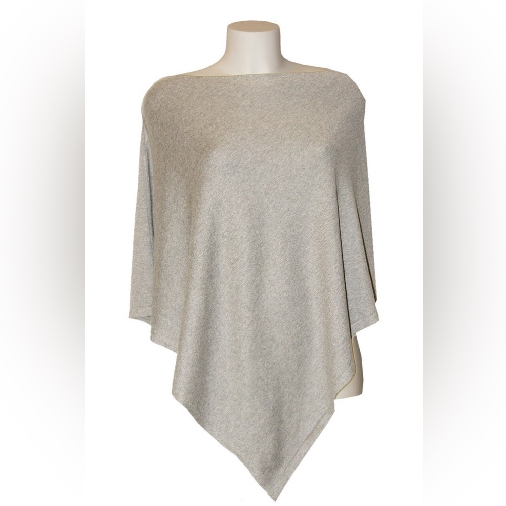 Gray Handmade Cape/Poncho - made in Italy (Badiali)